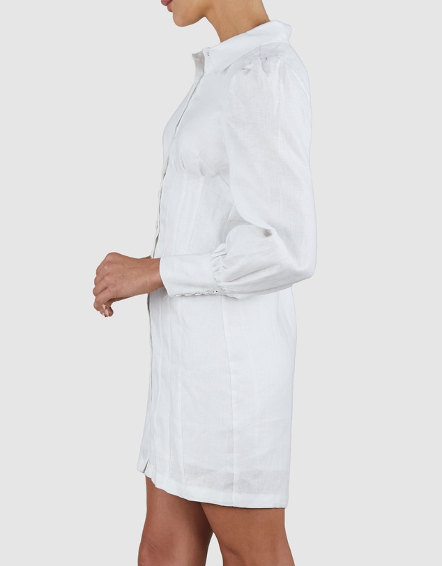 Amelius - Emmie Linen Mini Shirt Dress