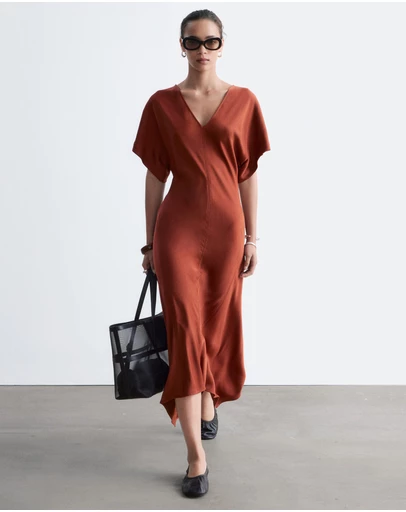 & Other Stories - V-Neck Maxi Dress