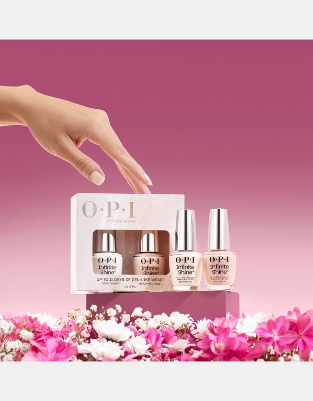 O.P.I - Infinite Shine Colour Duo Gift Set - Funny Bunny™, Throw Me a Kiss