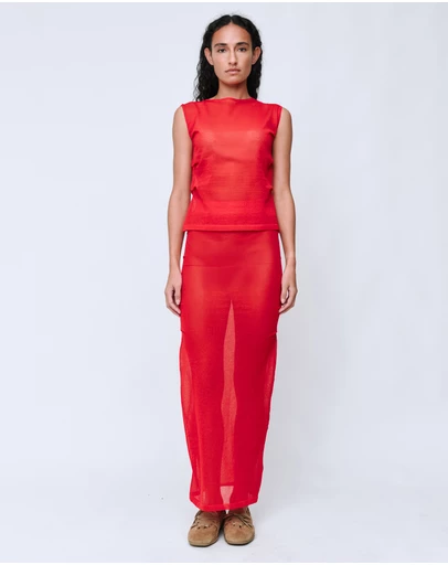 Wynn Hamlyn - Emma Sheer Knit Maxi Skirt
