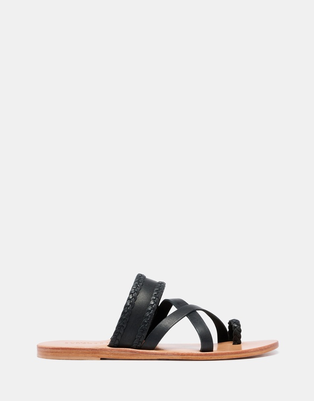 Just Because - Awhadi Leather Flat Sandals