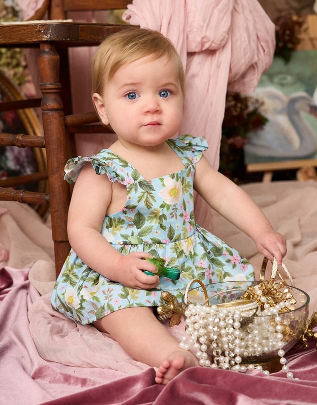 Fleur Harris - 'Heirloom Treasures' Esme Skirt Bodysuit in Soft Teal
