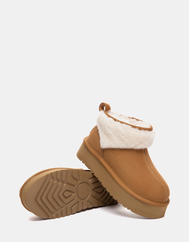 EVERAU - Australian Shepherd Ugg Eirwen Platform Cow Suede Upper UGG Boots