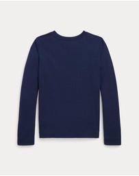 Polo Ralph Lauren - Cotton Jersey LS Tee - ICONIC EXCLUISVE - Teens