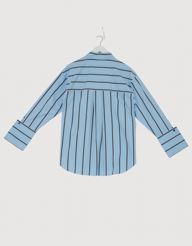 Revibe - Repaired Shona Joy Saxon Oversized Shirt - AU 8