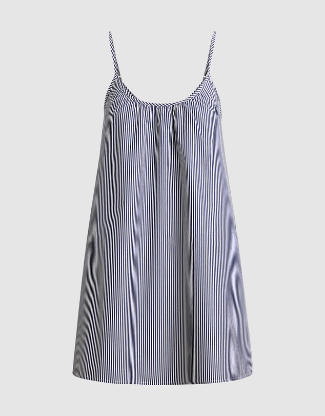 Polo Ralph Lauren - Shirting Stripes Cotton Chemise Slip Nightdress