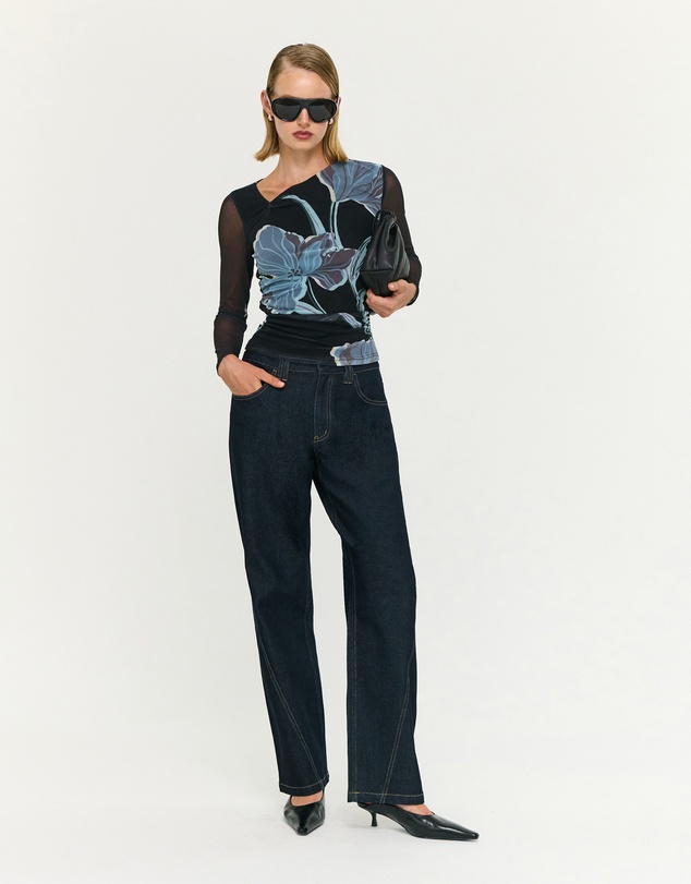 Staple the Label - Stas Mesh Top
