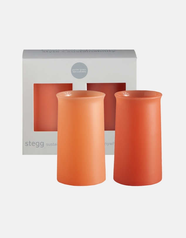 porter green - stegg | silicone unbreakable highball glasses