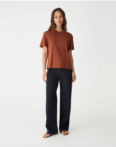 Forcast - May Relaxed Cotton T-shirt