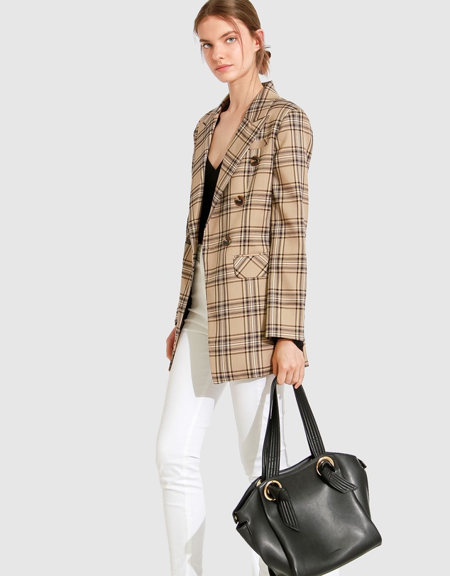 Belle & Bloom - Too Cool For Work Plaid Blazer