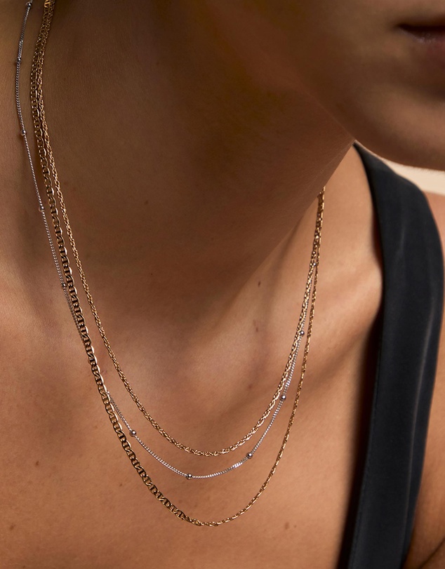 Astrid & Miyu - Illusion Double Chain Necklace