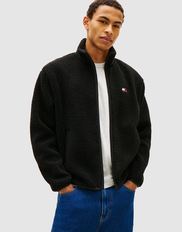 Tommy Jeans - Relaxed Badge Zip Through Teddy