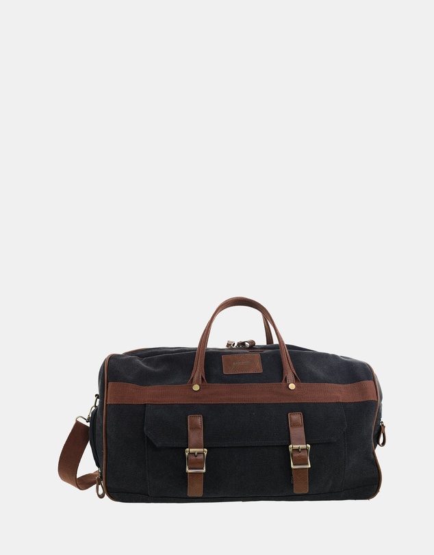 Pierre Cardin - Pierre Cardin Canvas Buckle Overnight Bag
