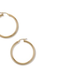 Michael Hill - 35mm Hoop Earrings in 10kt Yellow Gold