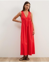 Atmos&Here - Louisa V-Neck Midi Dress