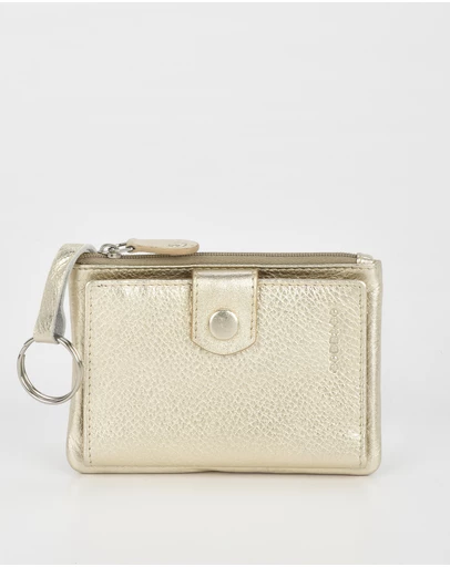 Cobb & Co - Collins Metallic RFID Safe Leather Wallet and Coin Purse