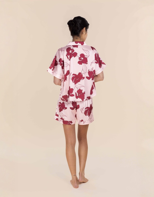 Gingerlilly - Freya Recycled Silky Satin Short Set