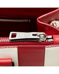 Pre-Loved by Azura Reborn - Pre-Loved Small Bicolor Saffiano Galleria Double Zip Satchel