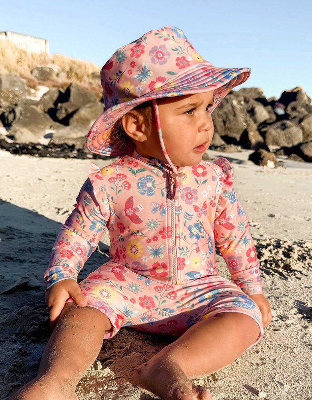 Purebaby - Printed Long Sleeve Rashie- Kids-Babies
