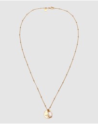 Elli Jewelry - Necklace Platelets Vintage Balls with Freshwater Cultured Pearl in 925 Sterling Silver