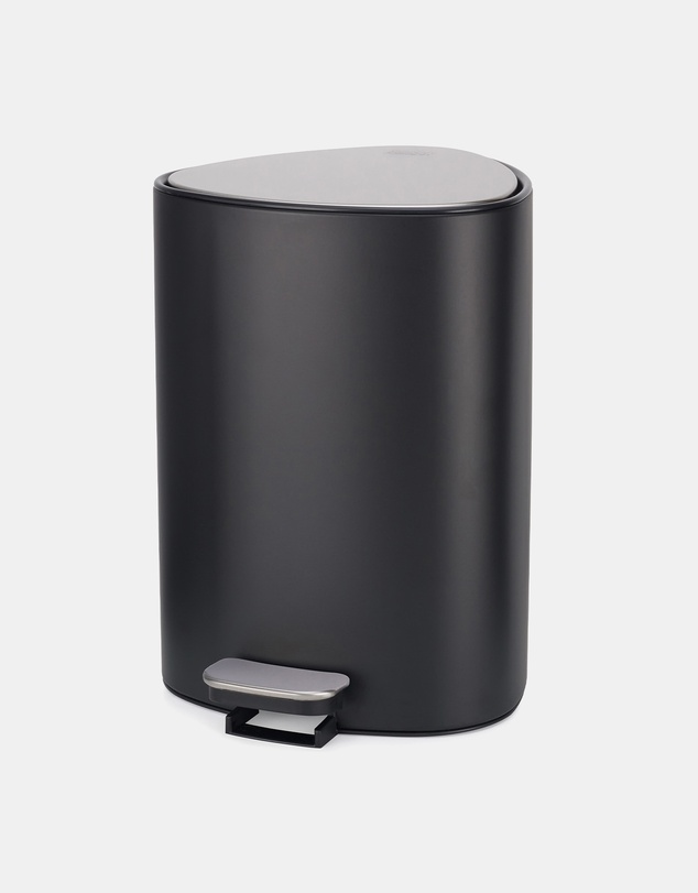 Joseph Joseph - EasyStore™ 5L Matt Black Bathroom Pedal Bin