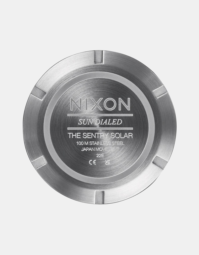 Nixon - Sentry Solar Stainless Steel
