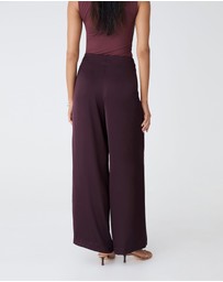 Forcast - Asma Satin Wide Leg Pants
