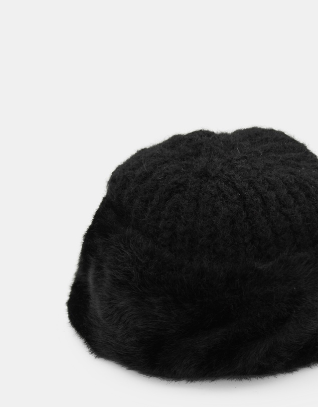 Morgan & Taylor - Kara Faux Fur Hat in Black