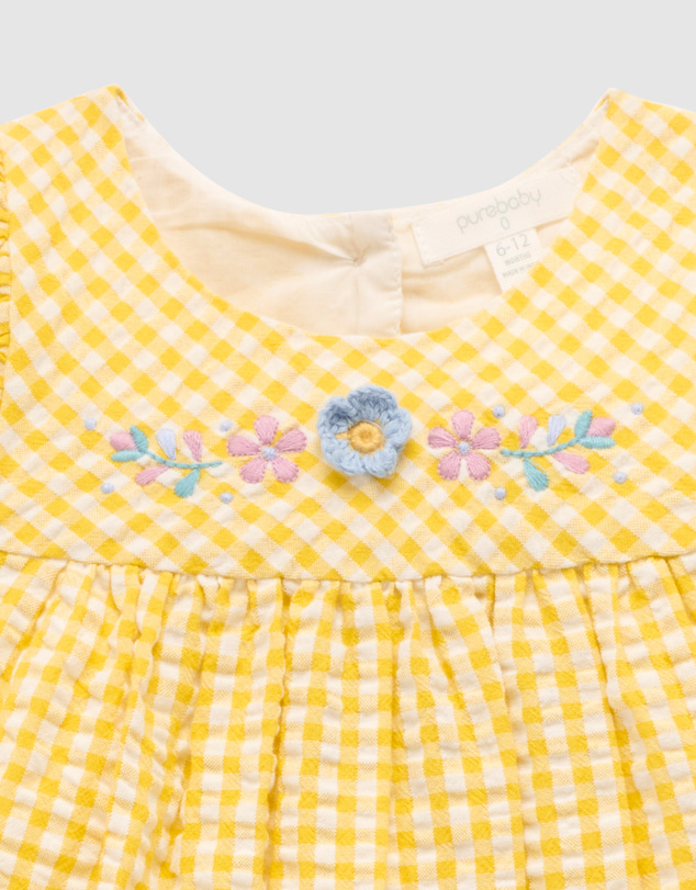 Purebaby - Gingham Set-Kids-Babies