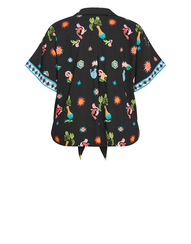 City Chic - Selena La Mont Print Shirt