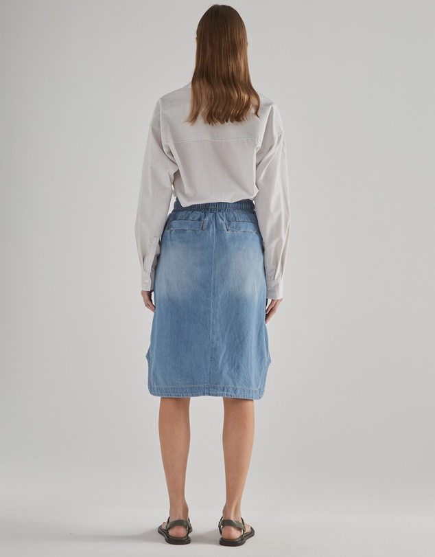 DRICOPER DENIM - Tilbury White Oatmeal Stripe Shirt