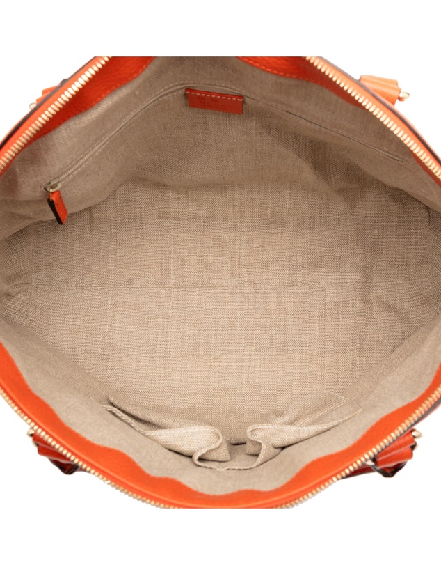Pre-Loved by Azura Reborn - Pre-Loved Medium Leather GG Charm Dome Satchel