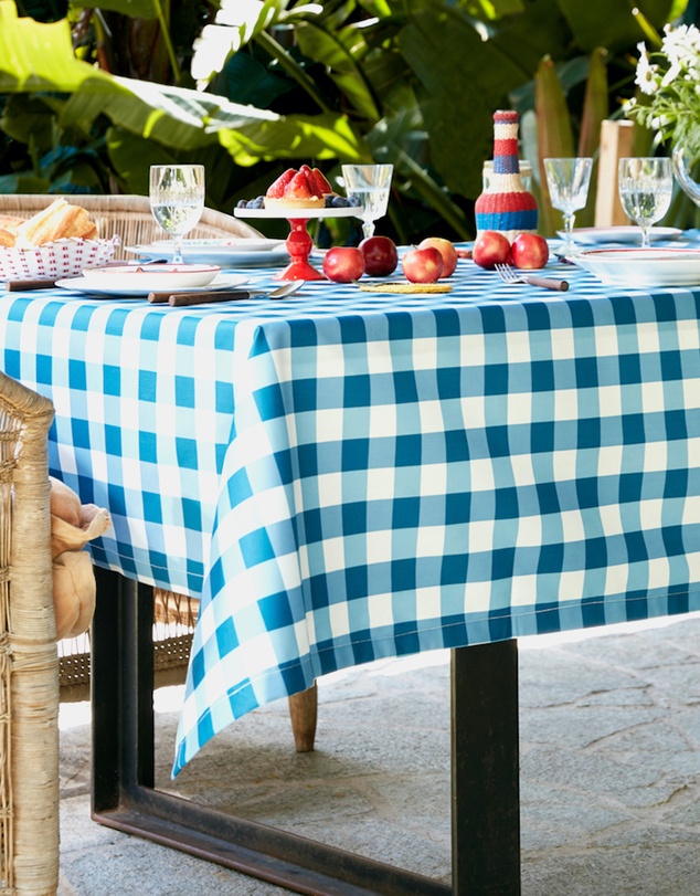 Basil Bangs - Indoor Outdoor Tablecloth