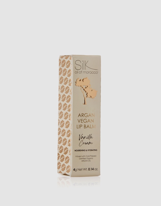 Silk Oil of Morocco - Argan Vegan Lip Balm - Vanilla Cream