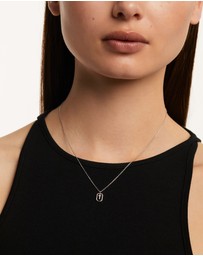 PDPAOLA - Mini Letter T Silver Necklace