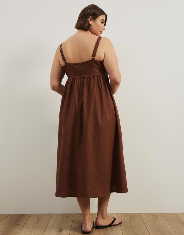 Atmos&Here Curvy - Fern Empire Line Midi Dress