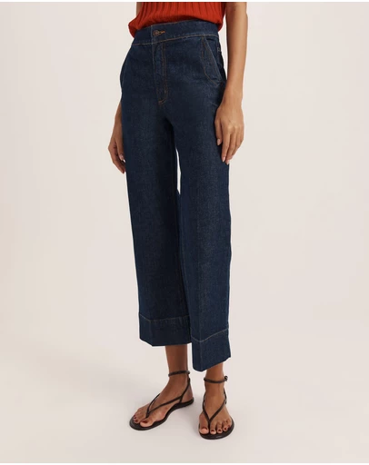 SABA - Ava Cropped Wide Leg Jean