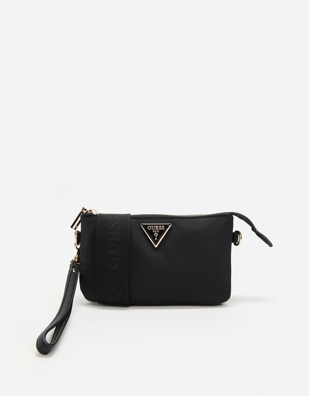 GUESS - Latona Mini Tri Comp Top Zip Nylon Bag