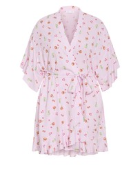 City Chic - Kitty Berry Print Sleepwear Kimono