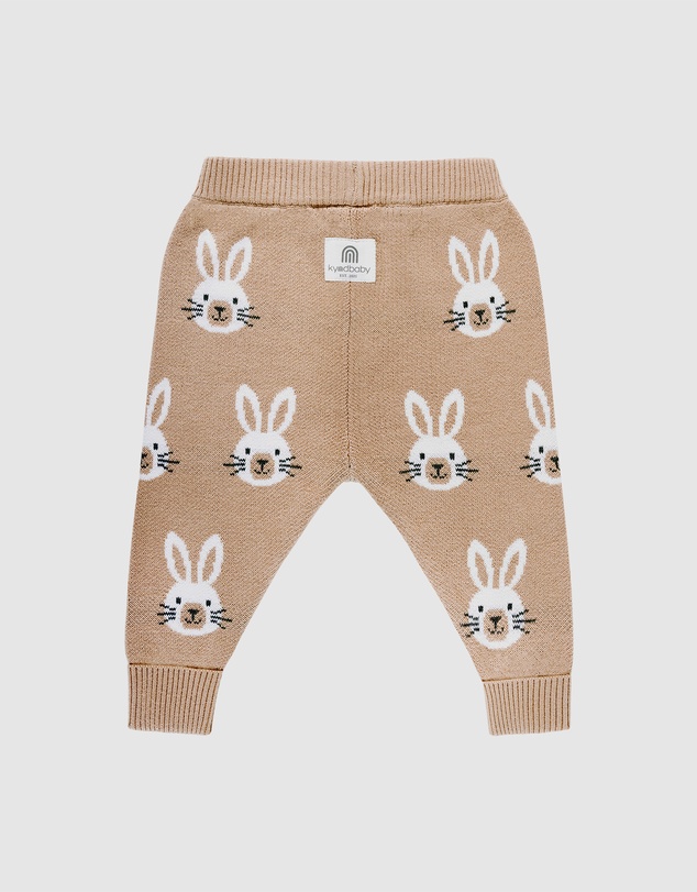 Kynd Baby - Knit Bunny Pant in Oatmeal