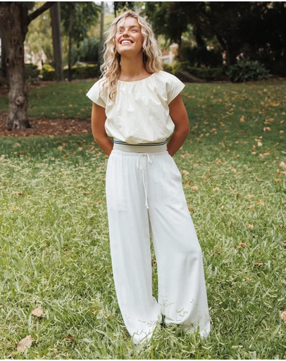 Petal & Pup - Adam Top - Pale Yellow
