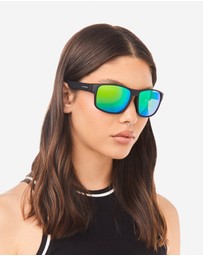 Hawkers Co - HAWKERS - Polarized Black Emerald Faster Raw Sunglasses for Men and Women UV400