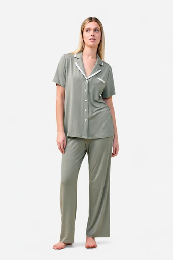 Gingerlilly - Vanessa Bamboo Long Pant PJ Set