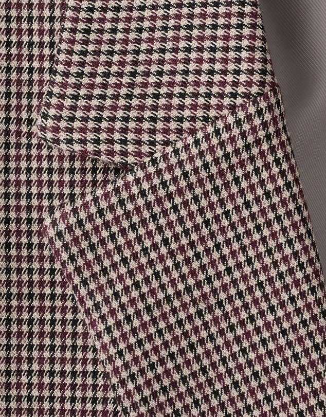 M.N.G - Double-Breasted Micro-Houndstooth Jacket