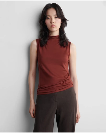 COS - Draped Turtleneck Tank Top