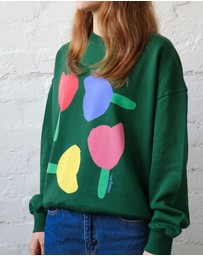 Mosey Me - Forget Me Not Sweater - Forest