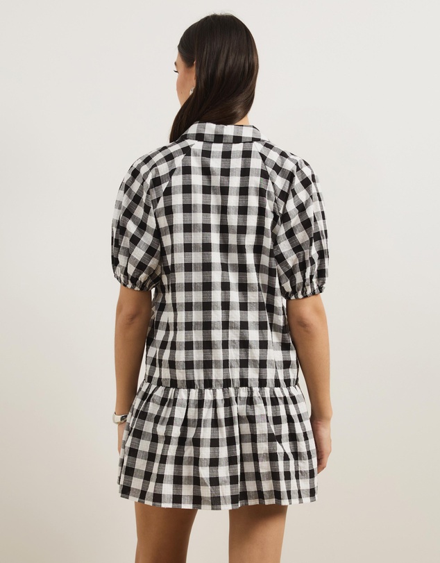 Atmos&Here - Lina Mini Dress with Puff Sleeve
