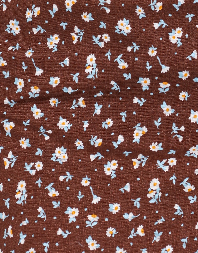 Petal & Pup - Ashe Cropped Button Up Top - Brown Floral