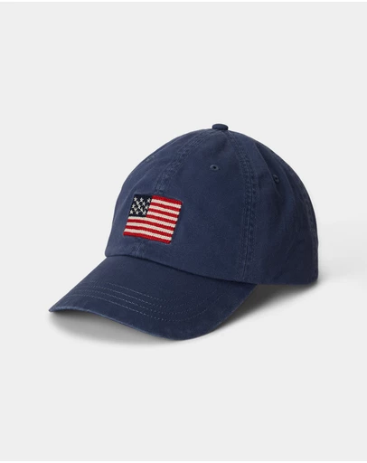 Polo Ralph Lauren - Flag-Embroidered Twill Ball Cap