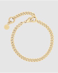Wanderlust + Co - Chunky Curb Gold Chain Bracelet